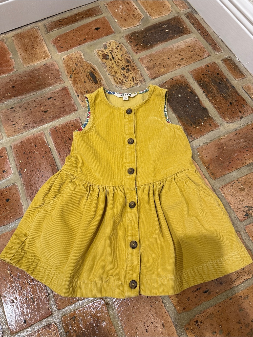 Mini Boden Corduroy Dress and Turtleneck Size 4-5Y - Picture 4 of 5